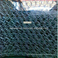 Galvanizado y cubierto de PVC Hexagonal Gabion Box